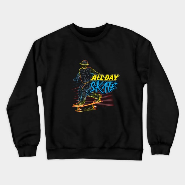 Skateboard Art Design motivational and inspirational quotes Crewneck Sweatshirt by A Floral Letter Capital letter A | Monogram, Sticker